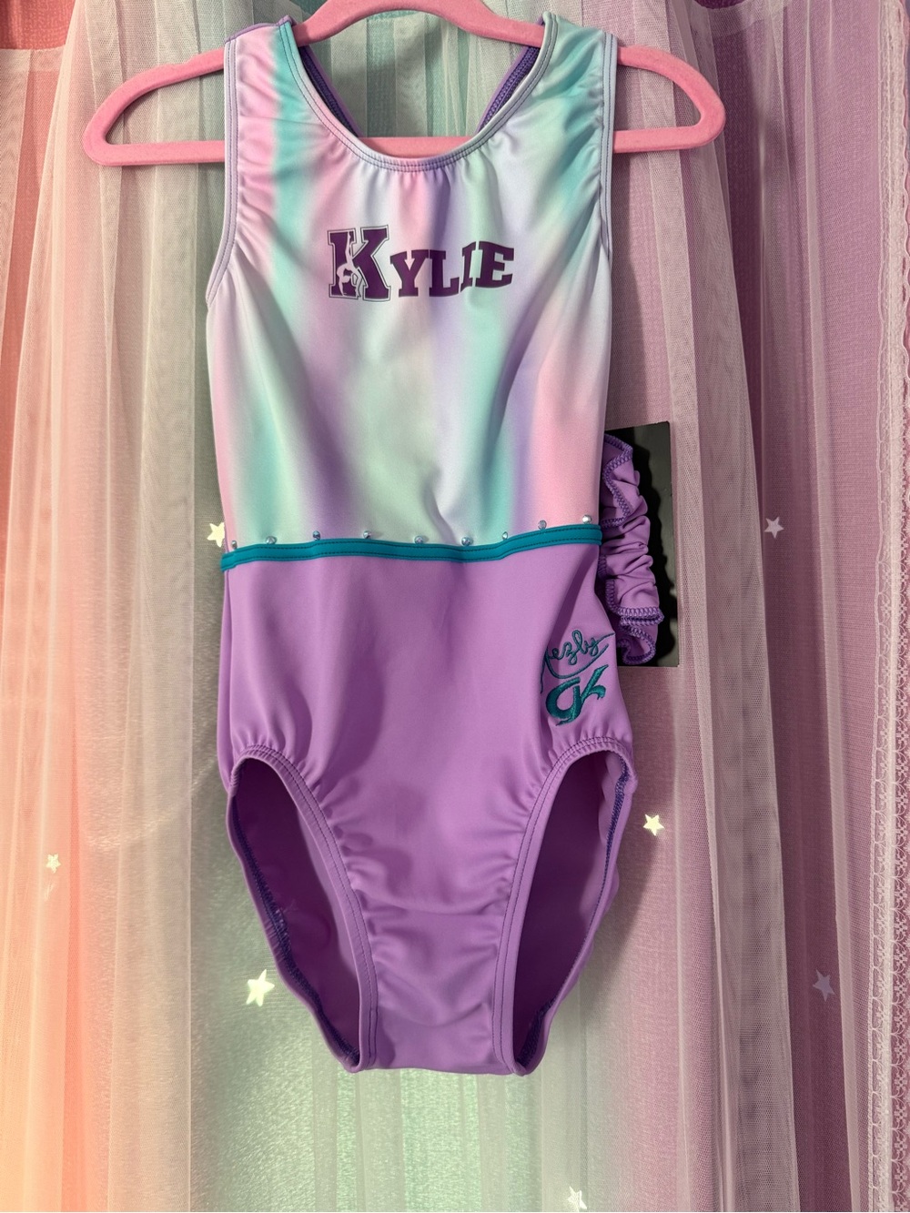 Girls' Purple Ombre One-Piece Kids Leotard